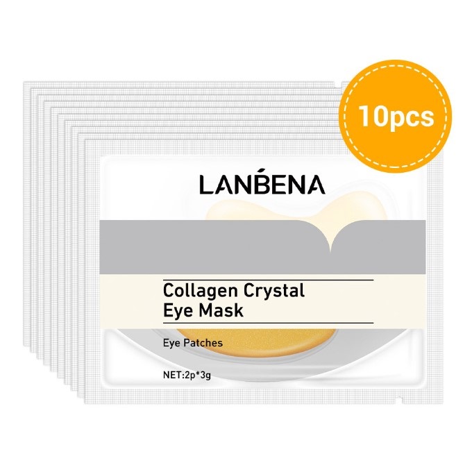 Ланбена Гидрогелевые патчи с коллагеном 24k Gold, 10 шт (Lanbena, ) фото 0