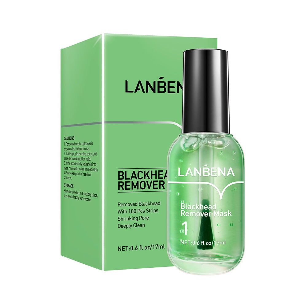 Ланбена Маска от черных точек с кисточкой аппликатором Blackhead Remover Mask, 17 мл (Lanbena, ) фото 0