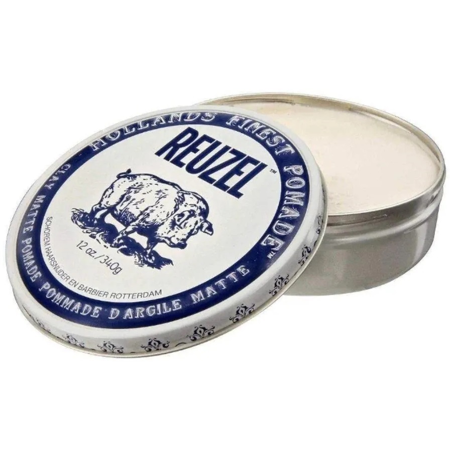 Reuzel Помада средней фиксации для укладки мужских волос Clay Matte Pomade Hog, 340 г (Reuzel, Стайлинг) reuzel помада глина средней фиксации для укладки мужских волос clay matte pomade piglet 35 г reuzel стайлинг