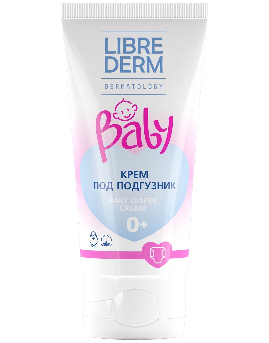 Либридерм Крем под подгузник с ланолином и экстрактом хлопка 0+, 50 мл (Librederm, Baby) фото 3