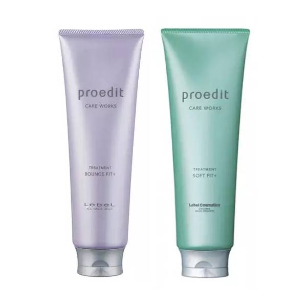 Lebel Набор Proedit Hair Plus: маска Soft Fit Plus 250 мл + маска Bounce Fit Plus 250 мл (Lebel, Proedit Home) qtem набор для интенсивного восстановления волос шампунь 250 мл крем маска 250 г qtem hair regeneration