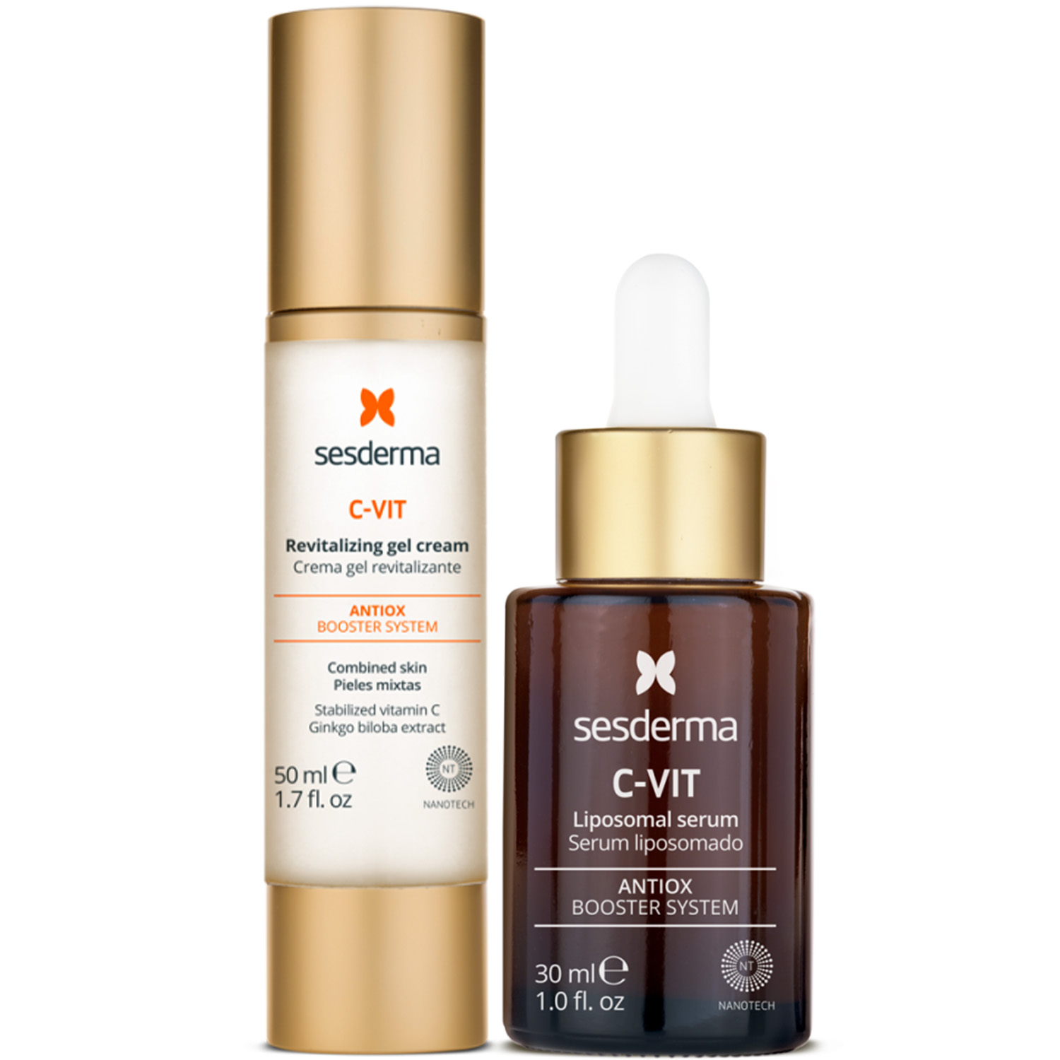 Сесдерма Программа Anti-Age основной и дополнительный уход: крем-гель 50 мл + сыворотка 30 мл (Sesderma, C-Vit) фото 2