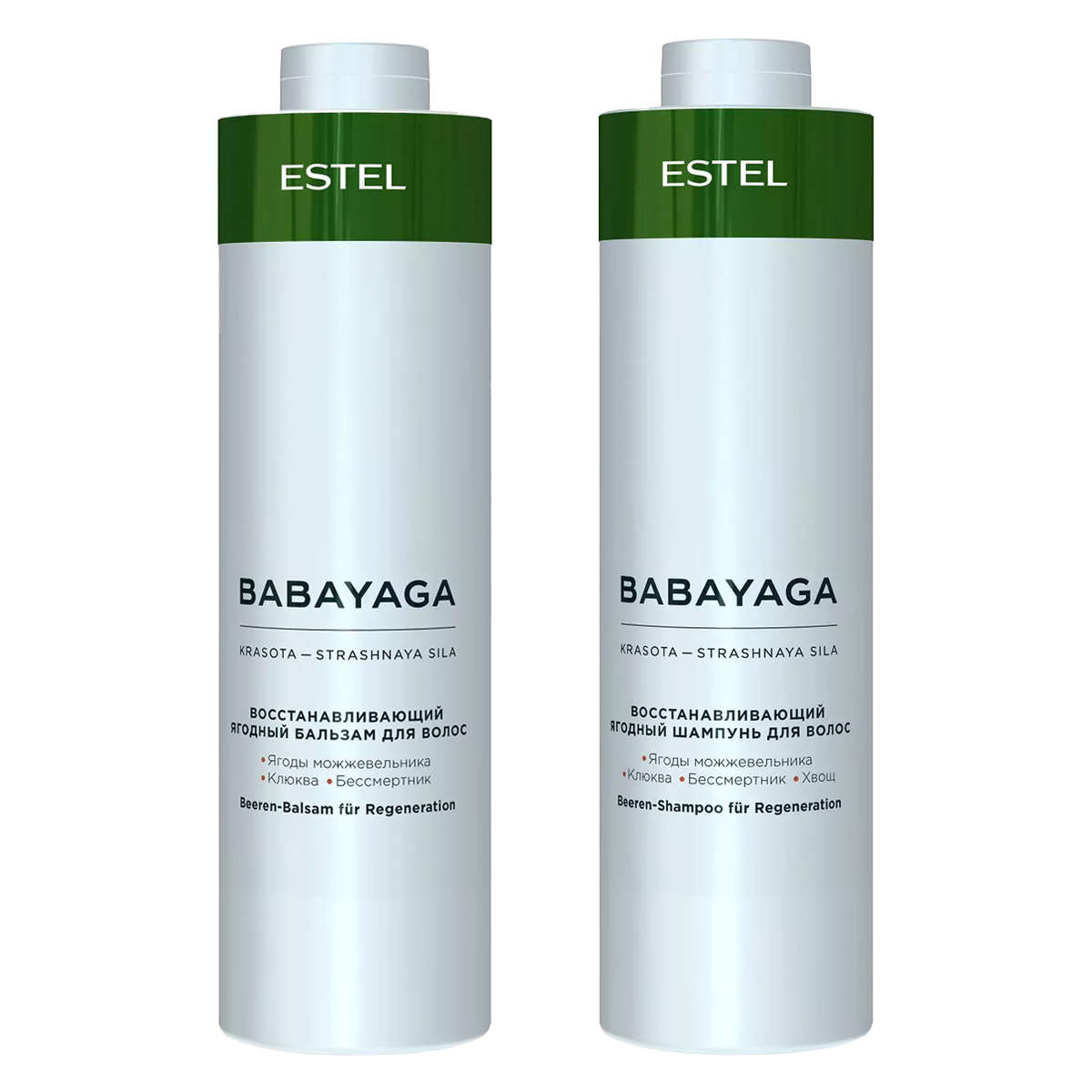 Estel Набор для восстановления волос: бальзам 1000 мл + шампунь 1000 мл (Estel, BabaYaga) цена и фото