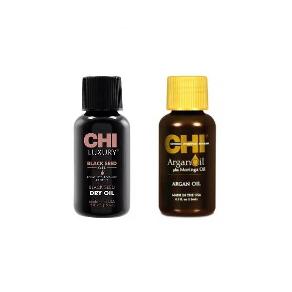 Купить Chi Набор масел для восстановления волос: масло сухое 15 мл + масло аргановое 15 мл (Chi, Наборы), США