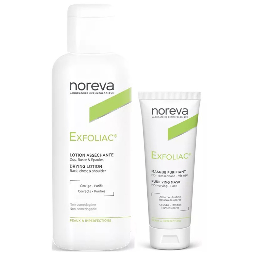 Норева Набор для проблемной кожи: маска, 50 мл + лосьон, 125 мл (Noreva, Exfoliac) фото 0
