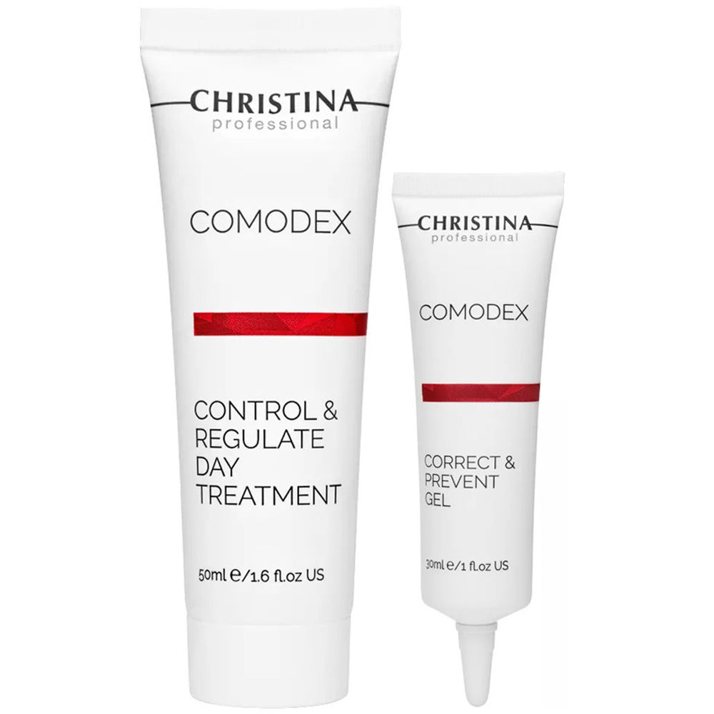 Christina Набор для кожи с воспалениями: дневная сыворотка, 50 мл + гель, 30 мл (Christina, Comodex)