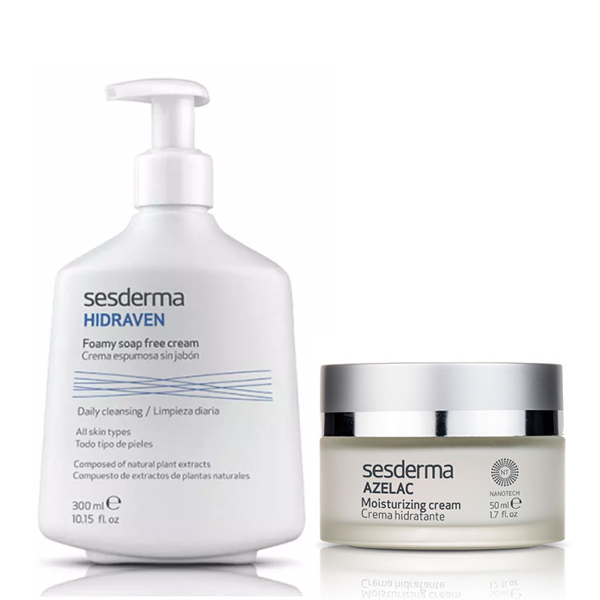 Sesderma Набор Очищение + увлажнение: крем-пенка 300 мл + крем 50 мл (Sesderma, Hidraven)