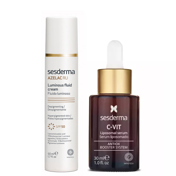 Sesderma Набор для сияния кожи: эмульсия SPF50, 50 мл + сыворотка, 30 мл (Sesderma, C-Vit) sesderma набор для сияния кожи набор для домашнего пилинга сыворотка 30 мл sesderma c vit