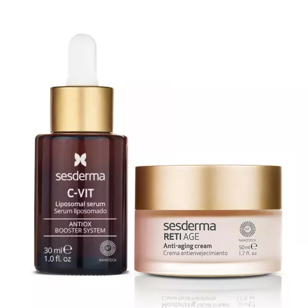 Sesderma Набор для зрелой кожи: сыворотка C-Vit 30 мл + крем Retiage 50 мл (Sesderma, Retiage)