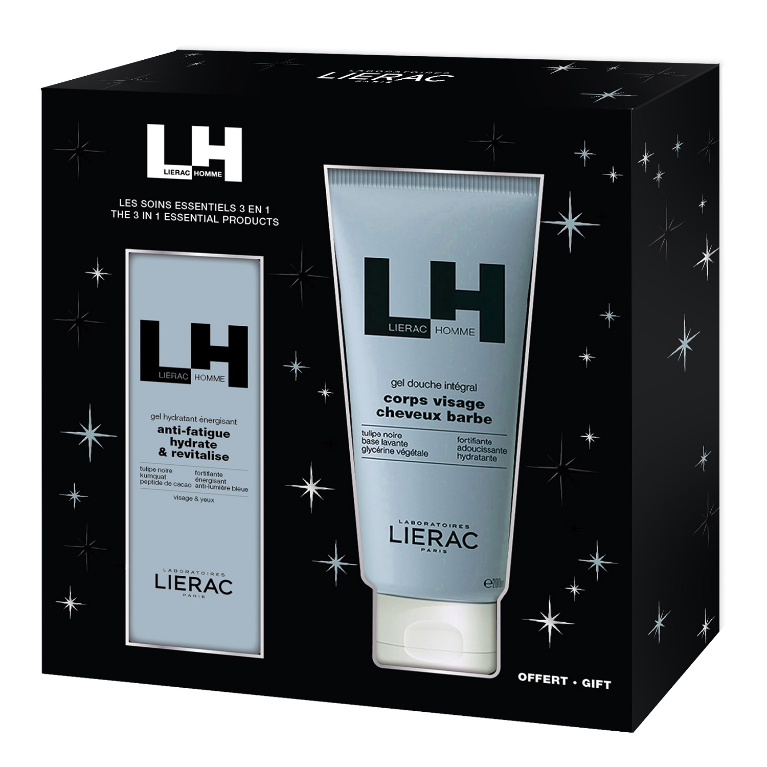 Lierac Подарочный набор гель для лица и кожи контура глаз 50 мл  гель для душа 200 мл. фото