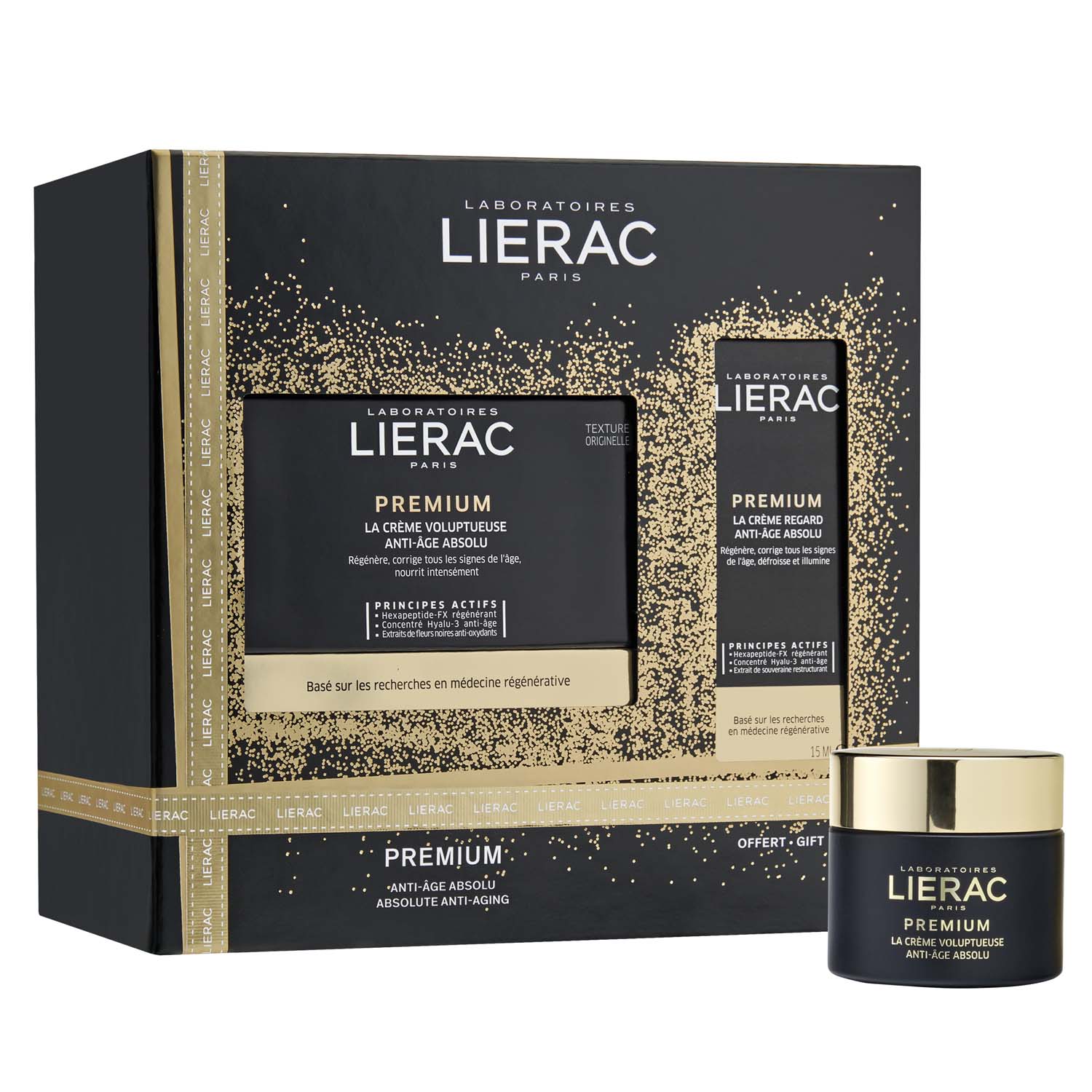 Lierac Подарочный набор: дневной антивозрастной крем-абсолют 50 мл + крем-абсолют для контура глаз 15 мл (Lierac, Premium)