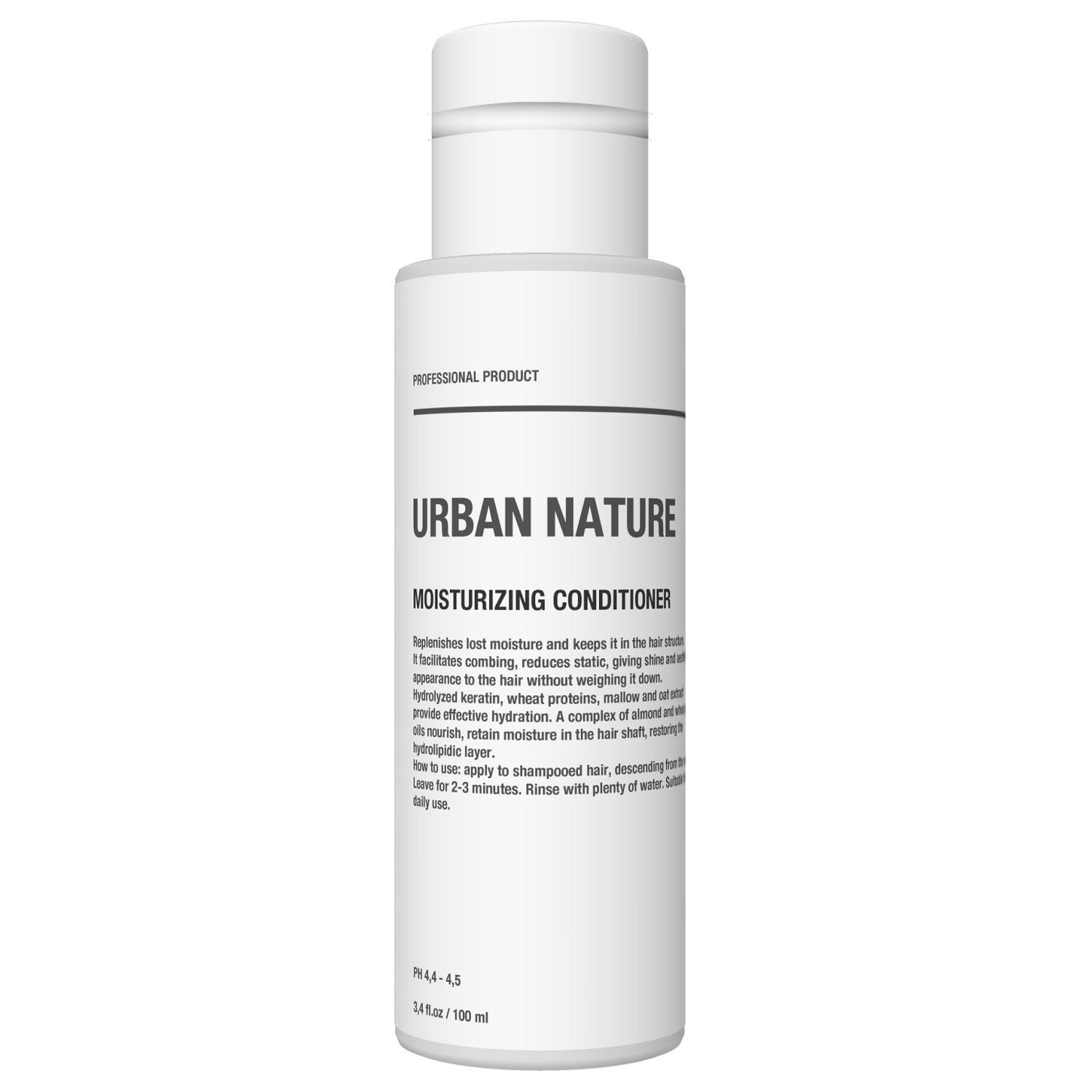 Urban Nature Интенсивно увлажняющий кондиционер для сухих поврежденных волос, 100 мл (Urban Nature, Увлажнение)