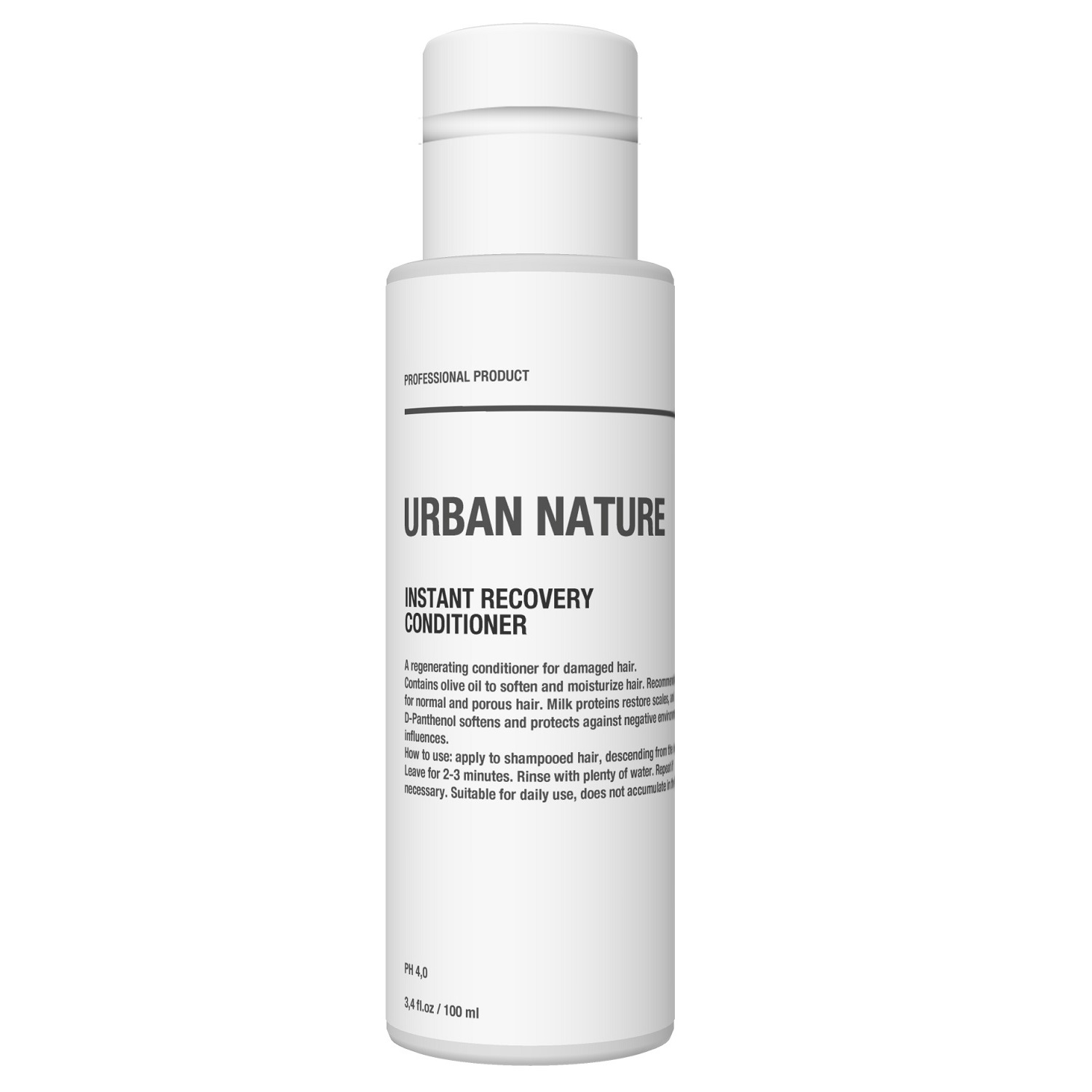 Urban Nature Кондиционер для поврежденных волос Мгновенное восстановление, 100 мл (Urban Nature, Instant Recovery)