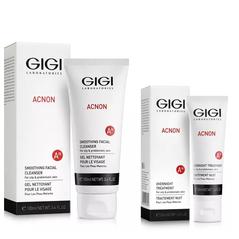 GiGi Набор Очищение и увлажнение : мыло 100 мл + крем 50 мл (GiGi, Acnon)