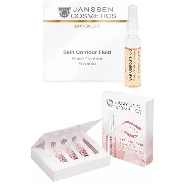 Janssen Cosmetics Набор для ежедневного ухода: сыворотка для век 3х1,5 мл + сыворотка с пептидами 3х2 мл (Janssen Cosmetics, Ampoules)