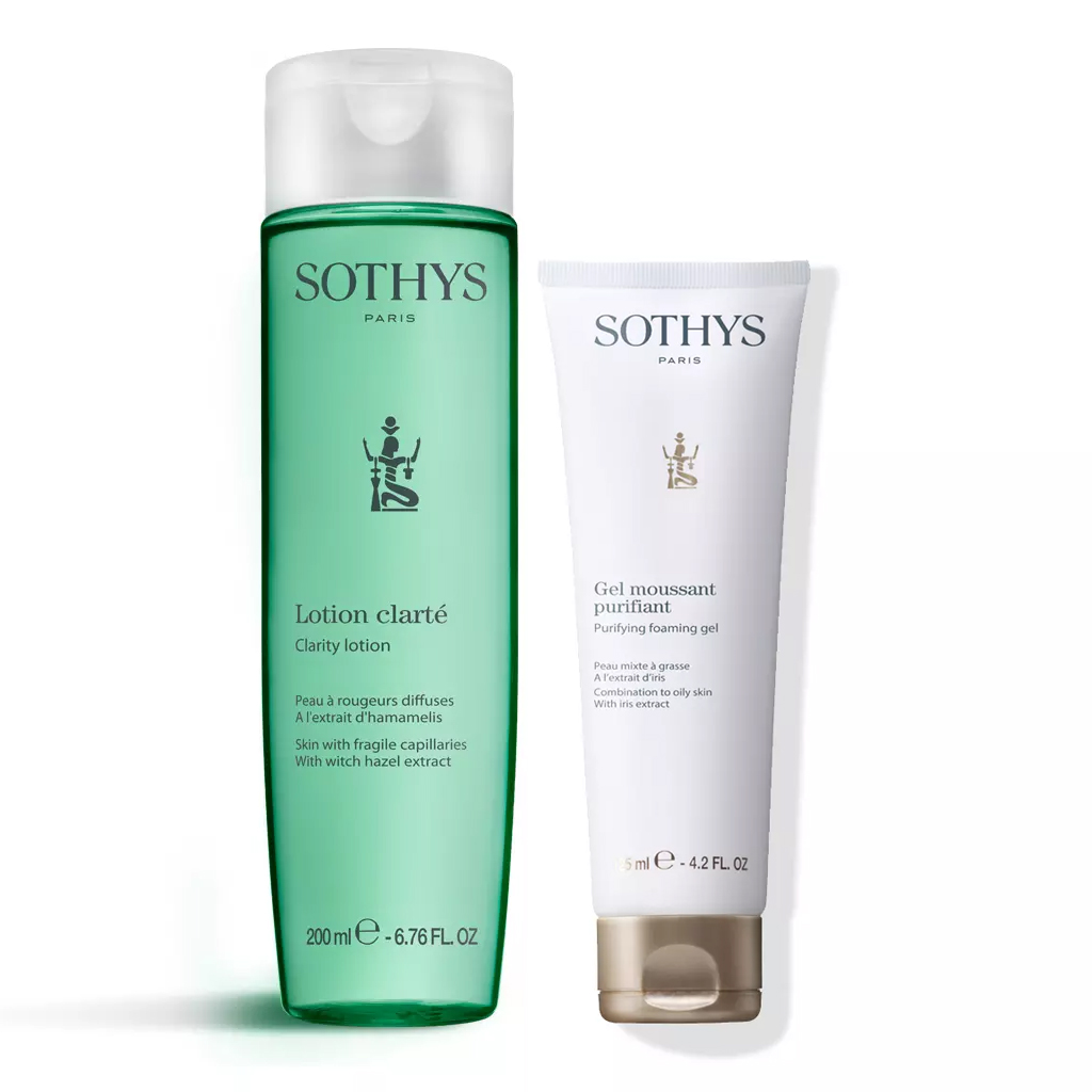 Sothys Набор Очищение и увлажнение: гель-мусс 125 мл + тоник 200 мл (Sothys, Cleansers & Lotions) sothys набор очищение эксфолиант 50 мл тоник 200 мл sothys cleansing