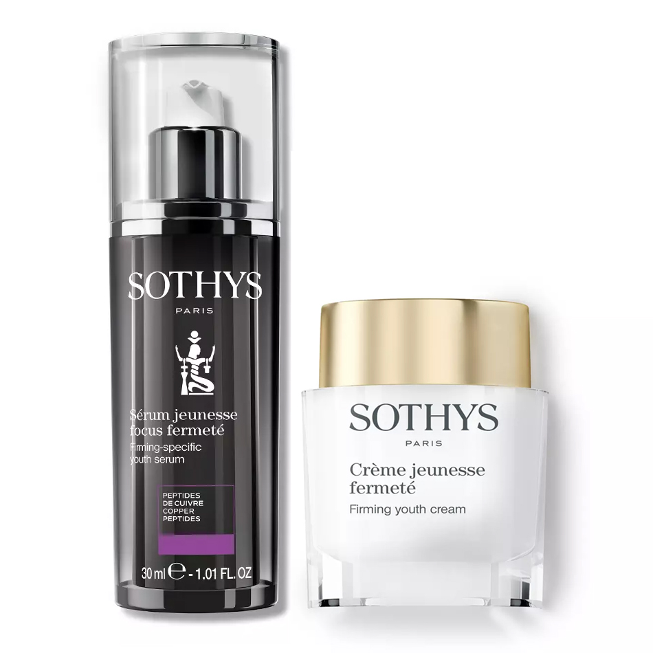 Sothys Набор омолаживающий: сыворотка 30 мл + крем 50 мл (Sothys, Youth Anti-Age Serums) sothys омолаживающая anti age сыворотка для выравнивания рельефа кожи 30 мл sothys youth anti age serums