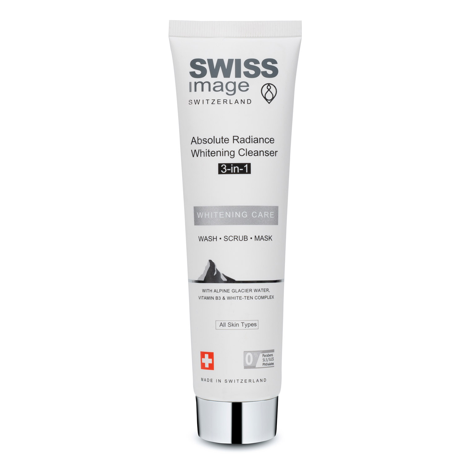 Swiss image Отбеливающее очищающее средство Absolute Radiance Whitening Cleanser 3-в-1, 100 мл (Swiss image, Освeтляющий уход)