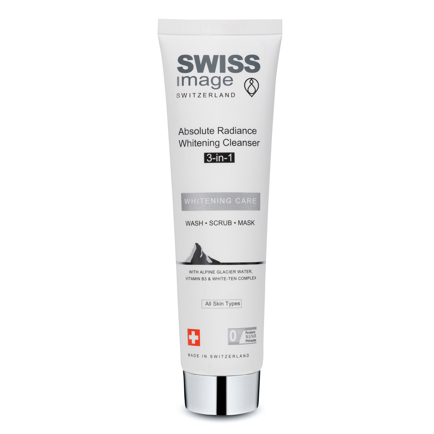 Свисс Имидж Отбеливающее очищающее средство Absolute Radiance Whitening Cleanser 3-в-1, 100 мл (Swiss image, Освeтляющий уход) фото 0