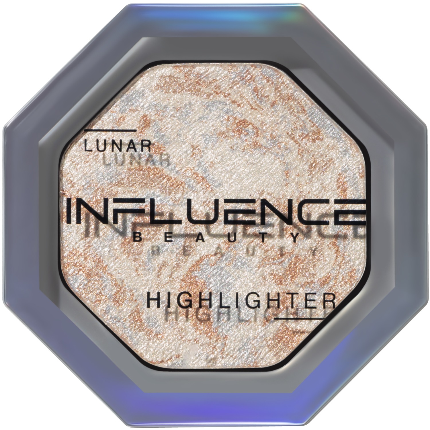 INFLUENCE beauty Хайлайтер Lunar с сияющими частицами, серебряный, 4,8 г (INFLUENCE beauty, Лицо) хайлайтер influence beauty lunar 4 8 г