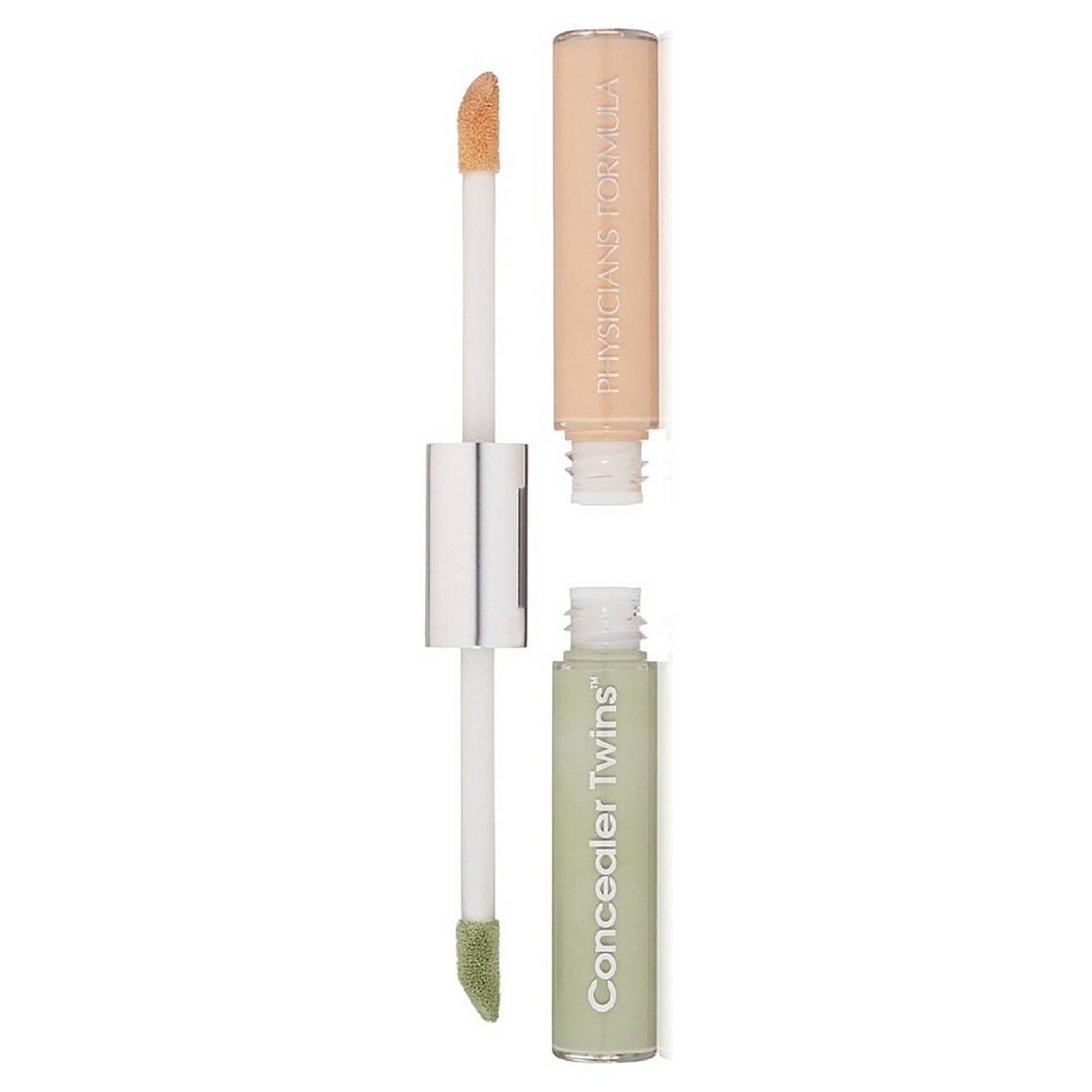 Физишенс Формула Двухцветный консилер с аппликатором Concealer Twins 2 in 1 Correct & Cover Cream Concealer, зеленый/светлый, 6,8 г (Physicians Formula, Лицо) фото 1