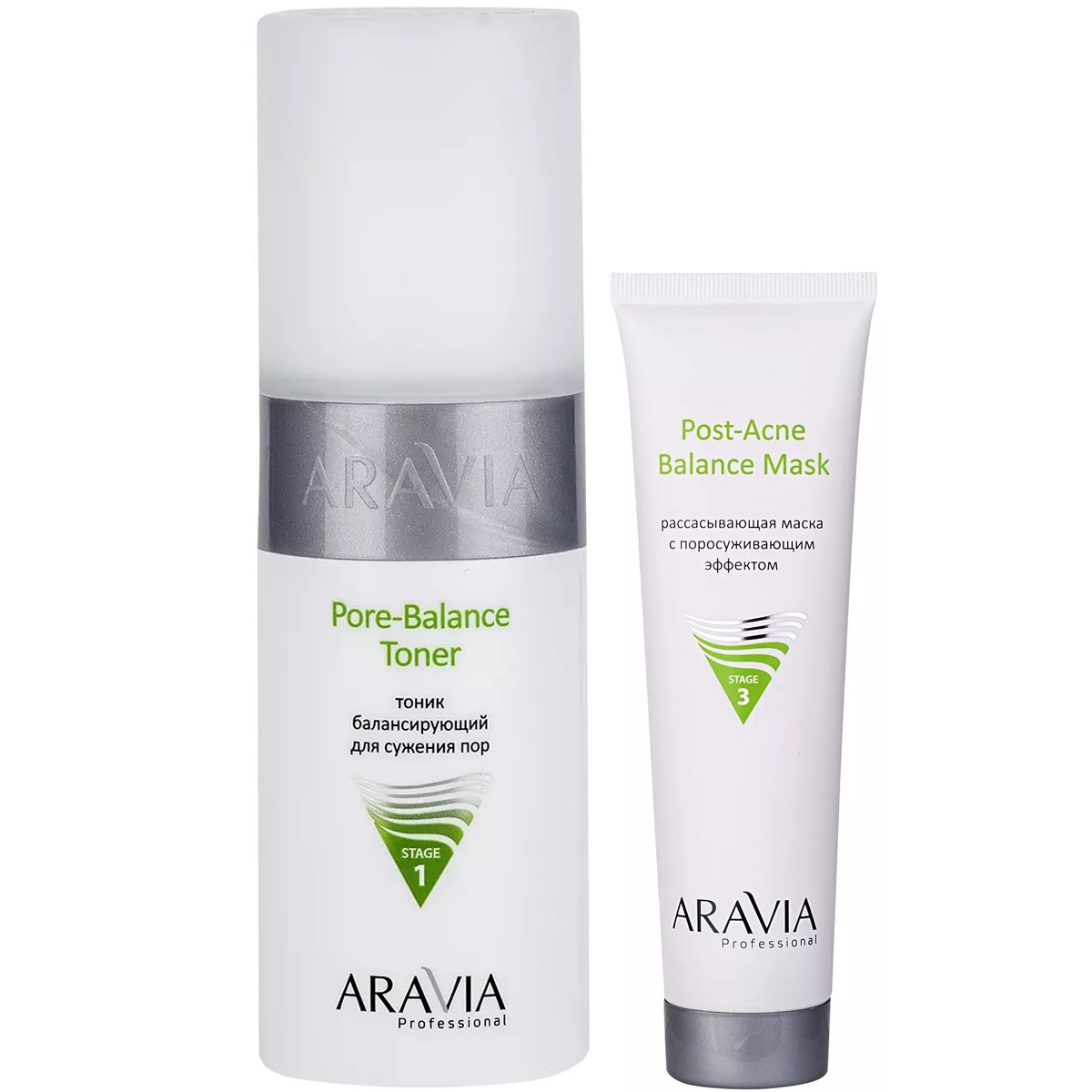 Aravia Professional Набор для проблемной кожи: маска, 100 мл + тоник, 150 мл (Aravia Professional, Уход за лицом) rere набор косметики для проблемной и жирной кожи