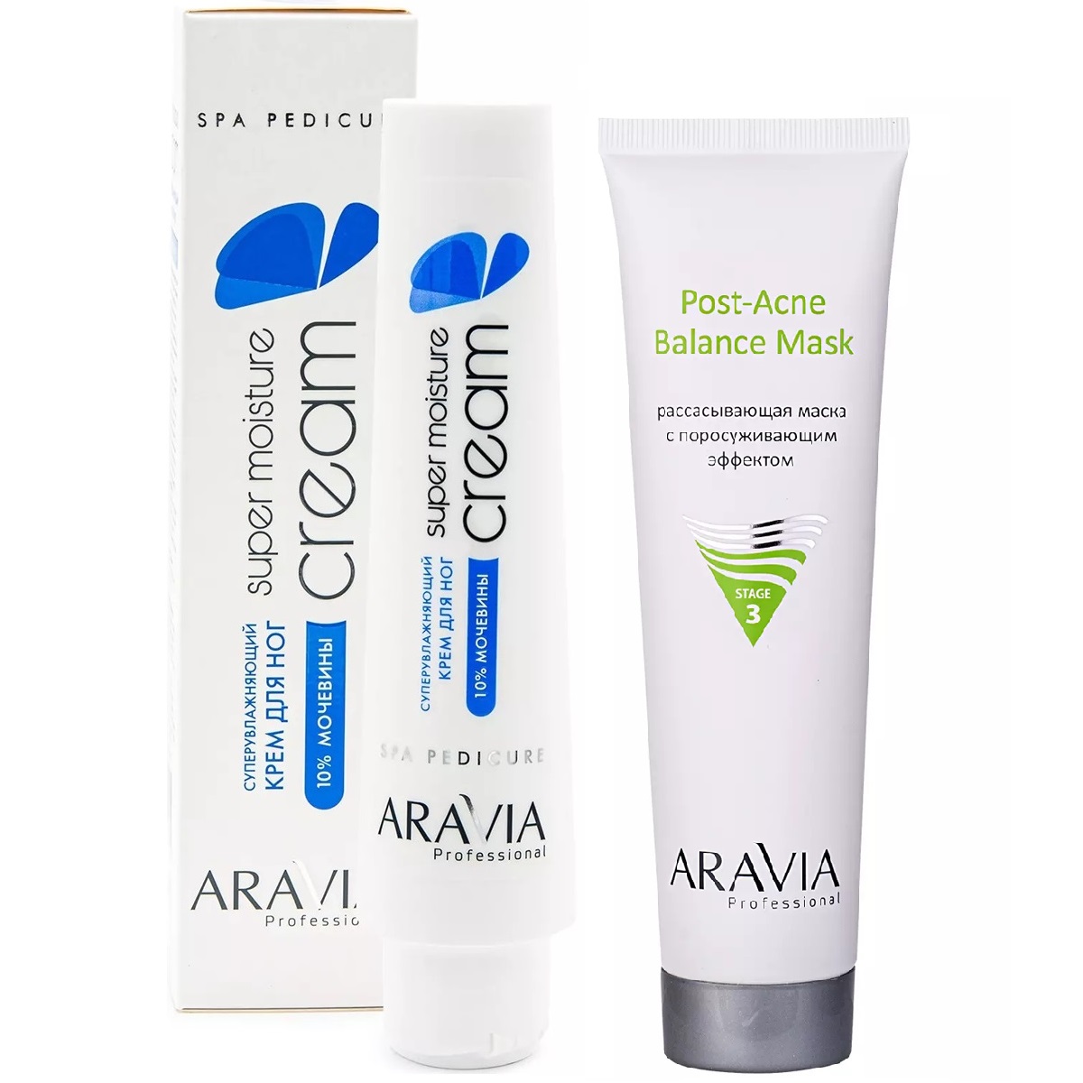 цена Aravia Professional Набор бестселлеров: маска, 100 мл + суперувлажняющий крем для ног, 100 мл (Aravia Professional, Уход за лицом)