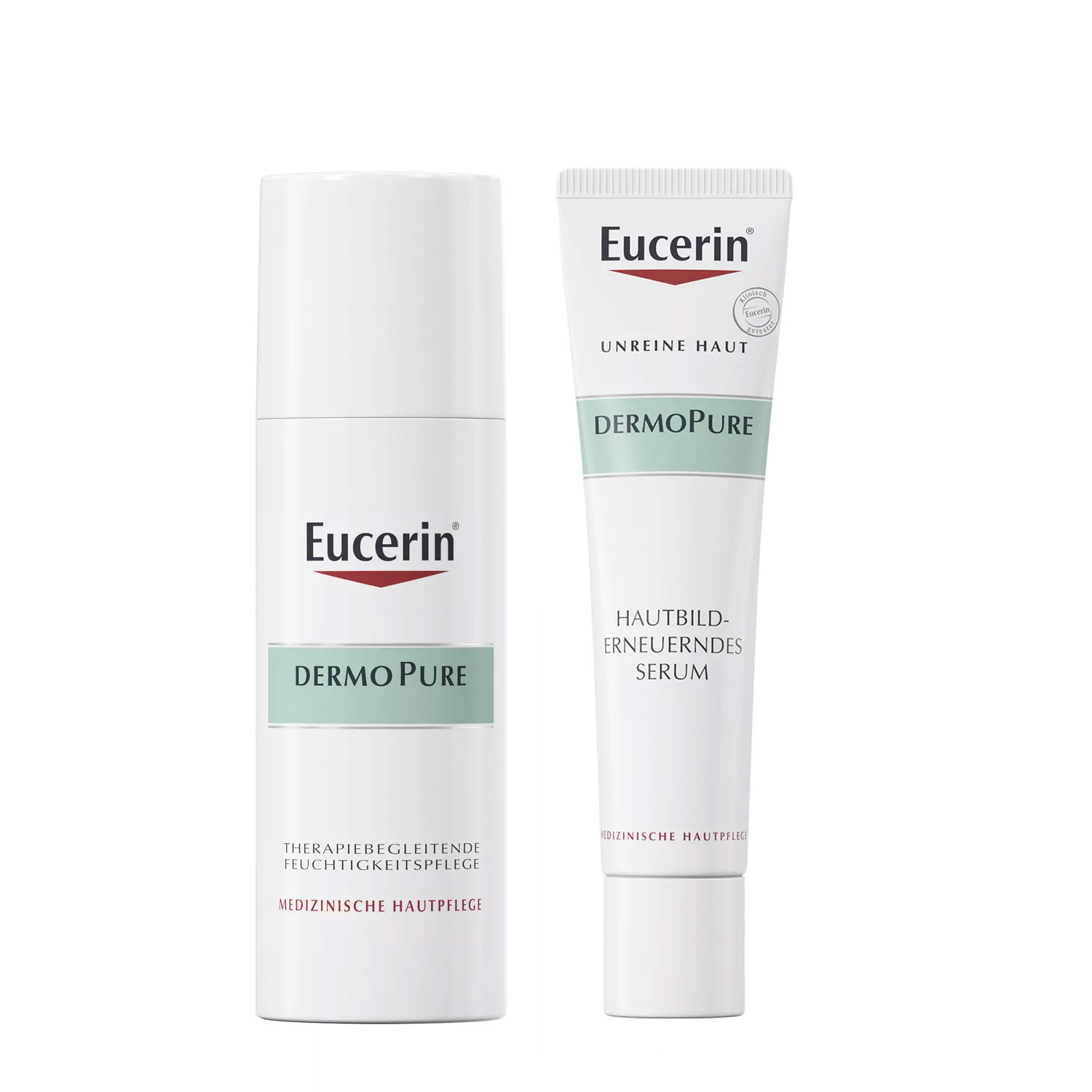 Eucerin Набор для проблемной и жирной кожи: сыворотка 40 мл + крем 50 мл (Eucerin, DermoPure)