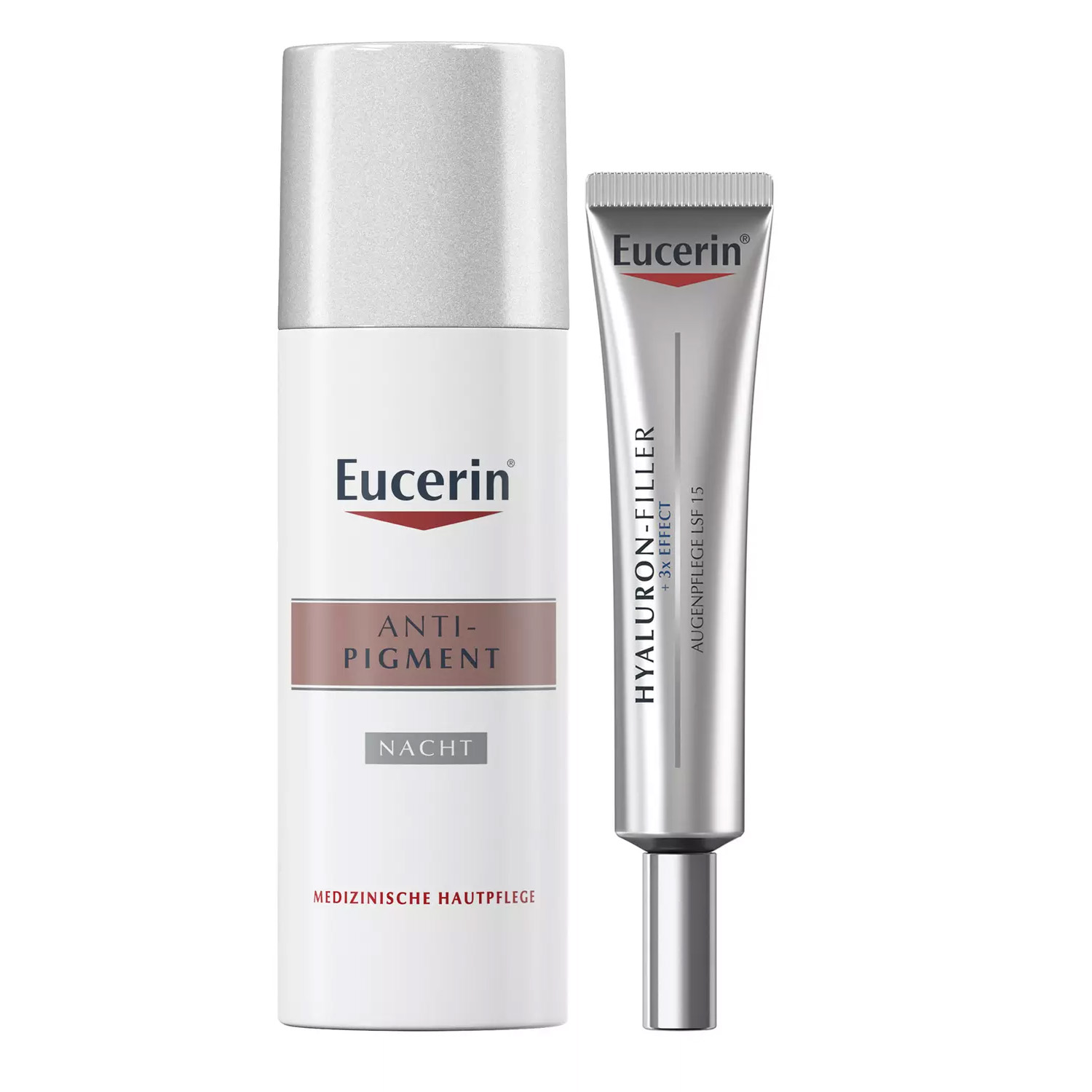 Eucerin Набор для базового ухода крем для кожи вокруг глаз 15 мл  ночной крем 50 мл. фото