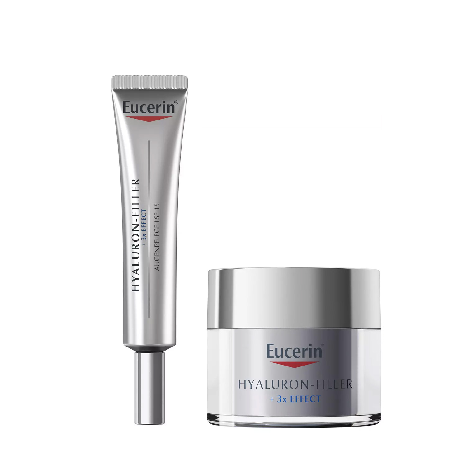 Eucerin Набор для увлажнения кожи: крем для кожи вокруг глаз 15 мл + ночной крем 50 мл (Eucerin, Hyaluron-Filler)