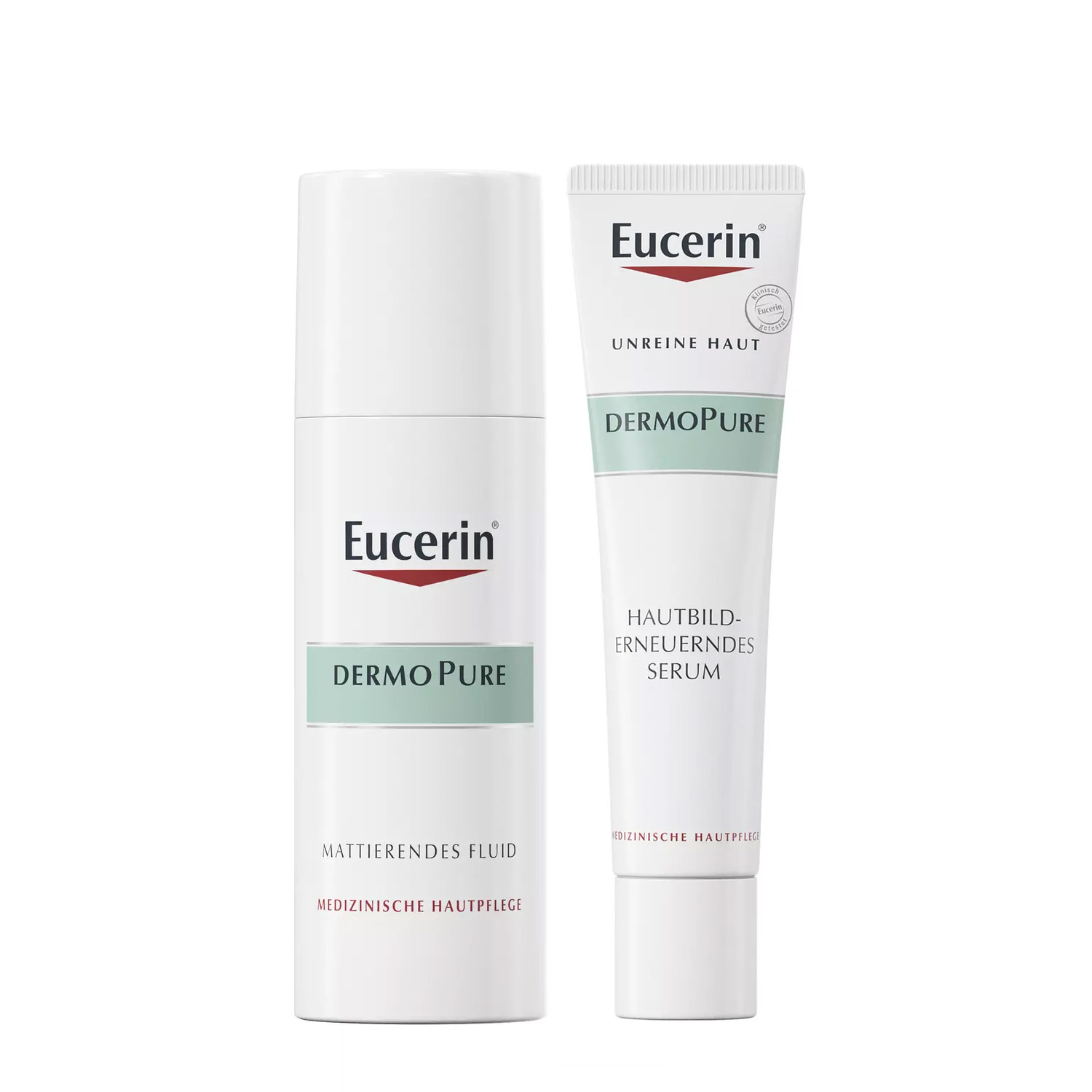 Эуцерин Набор для проблемной кожи: флюид 50 мл + сыворотка 40 мл (Eucerin, DermoPure) фото 0