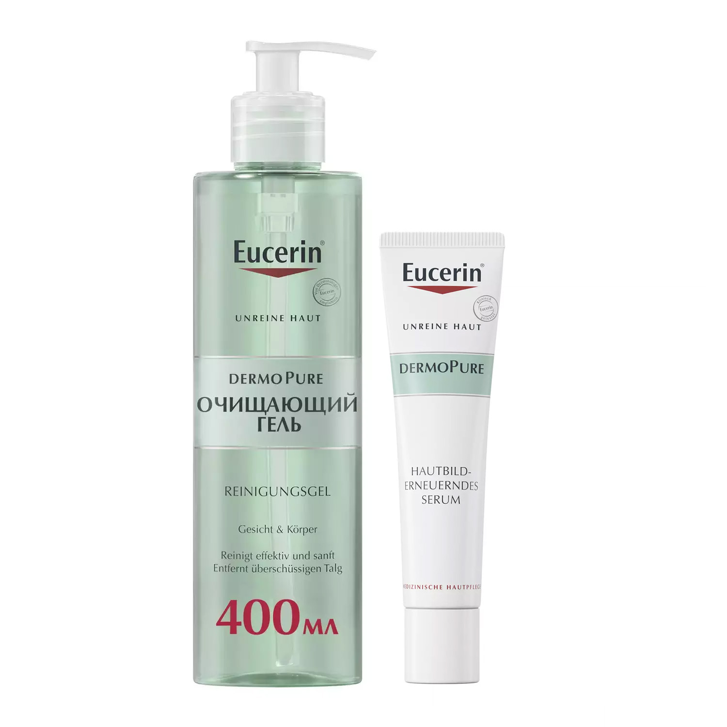 Эуцерин Набор против акне: сыворотка 40 мл + гель 400 мл (Eucerin, DermoPure) фото 0