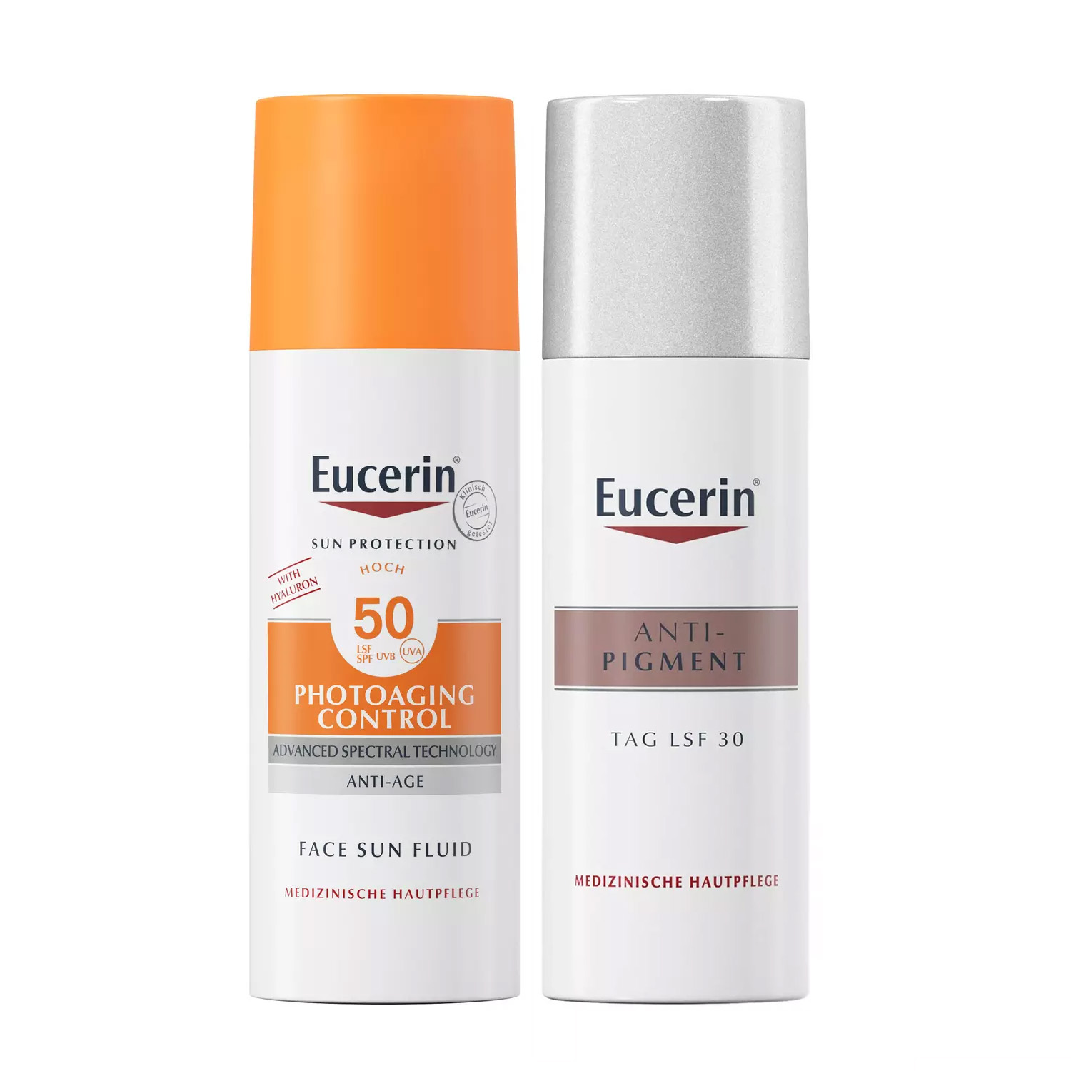 Eucerin Набор Против пигментации: крем дневной SPF 30+, 50 мл + солнцезащитный флюид SPF 50+, 50 мл (Eucerin, SUN Protection)