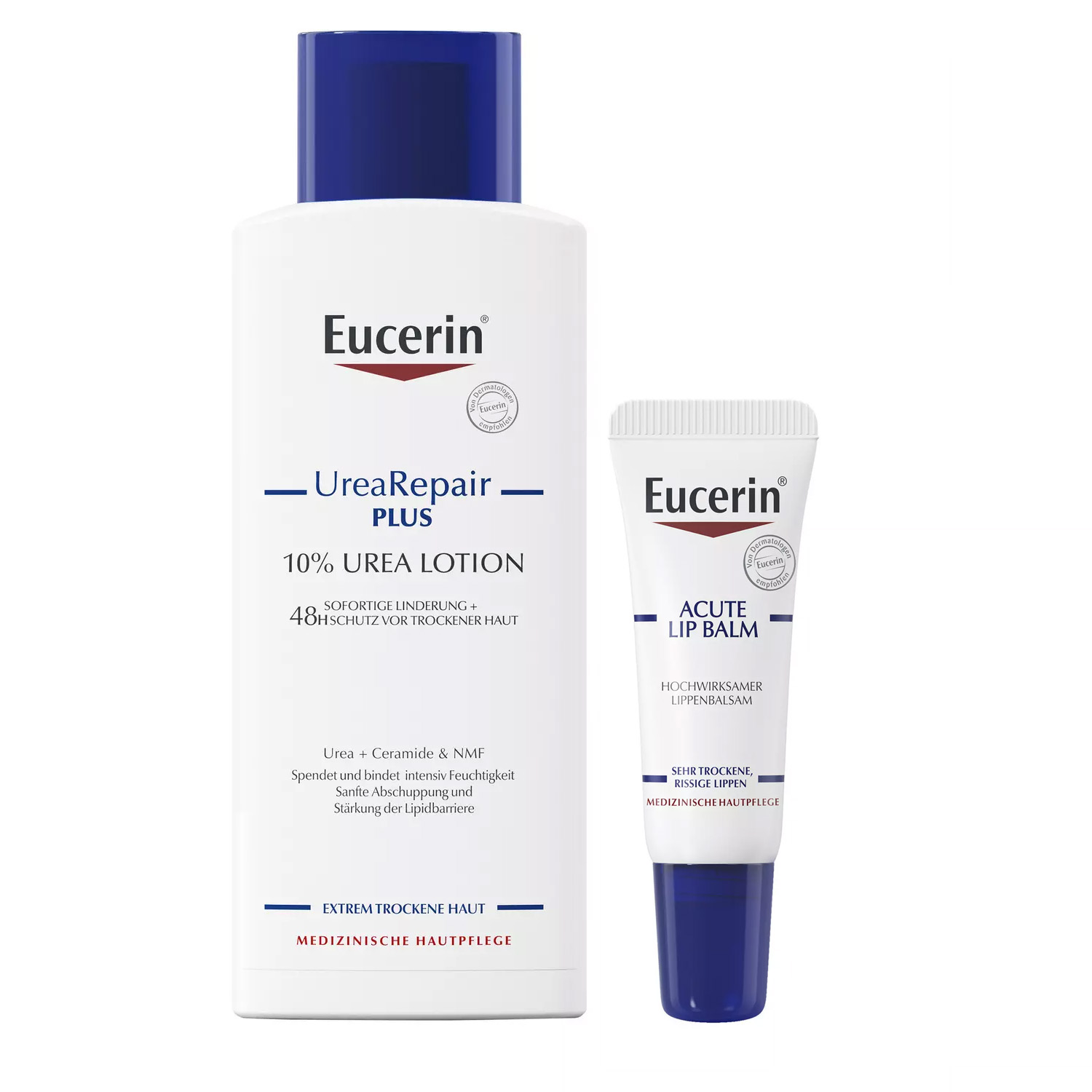 Eucerin Набор увлажняющий: бальзам для губ 10 мл + лосьон 250 мл (Eucerin, UreaRepair) фотографии