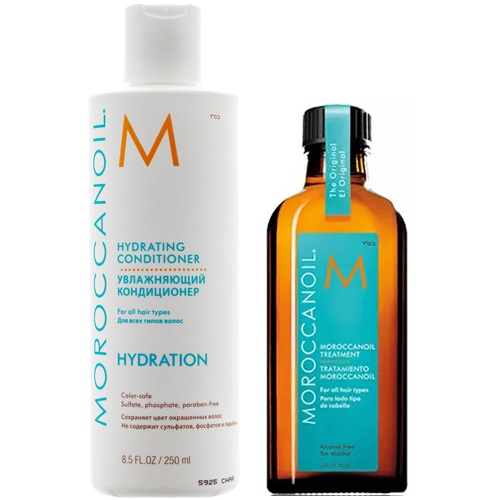 Moroccanoil Набор Увлажнение и восстановление: масло 100 мл + кондиционер 250 мл (Moroccanoil, Hydration)