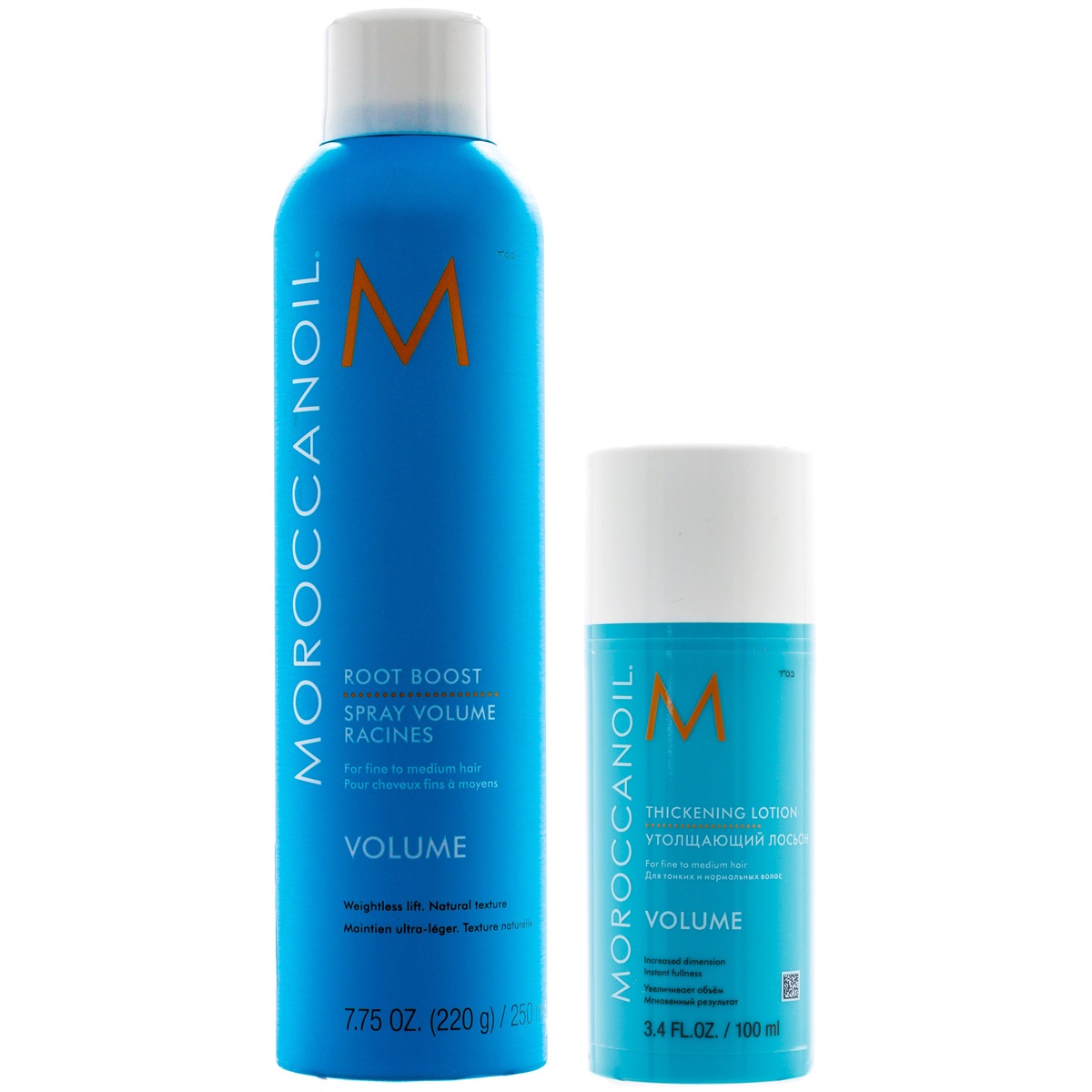 Moroccanoil Набор для объема волос: спрей 250 мл + лосьон 100 мл (Moroccanoil, Volume)