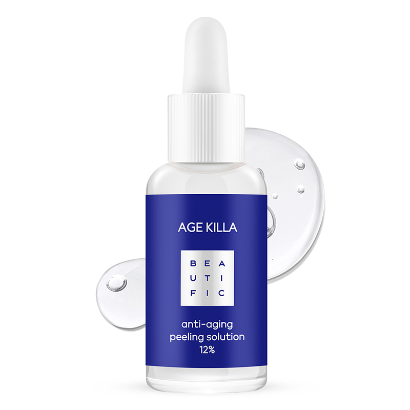 Бьютифик Омолаживающий пилинг Age Killa с гликолевой кислотой и центеллой азиатской, 30 мл (Beautific, Face) фото 3