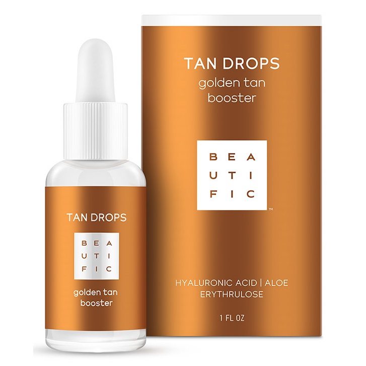 Beautific Капли-концентрат для лица с эффектом загара Tan Drops, 30 мл (Beautific, Face) цена и фото