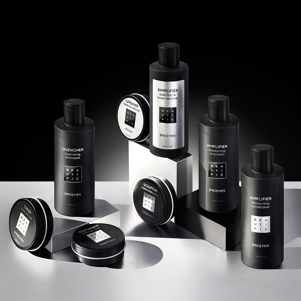 Бьютифик Паста средней фиксации Texturizer для укладки мужских волос, 55 мл (Beautific, [Pro] Men) фото 5