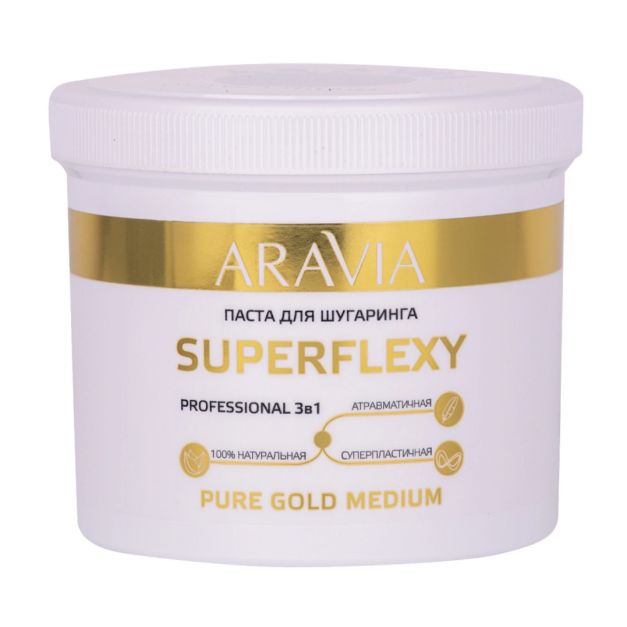 Aravia Professional Паста для шугаринга Superflexy Pure Gold, 750 г (Aravia Professional, Spa Депиляция) aravia professional aravia professional паста для шугаринга superflexy ultra enzyme 750 г aravia professional spa депиляция