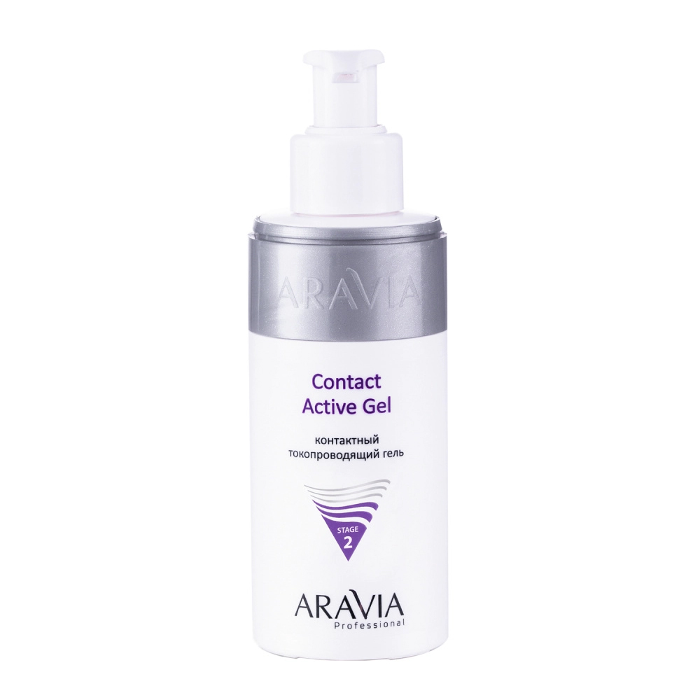 Aravia Professional Контактный токопроводящий гель Contact Active Gel, 150 мл (Aravia Professional, Уход за лицом) aravia professional набор очищение и укрепление гель эксфолиант 150 мл спрей активатор 150 мл aravia professional уход за волосами