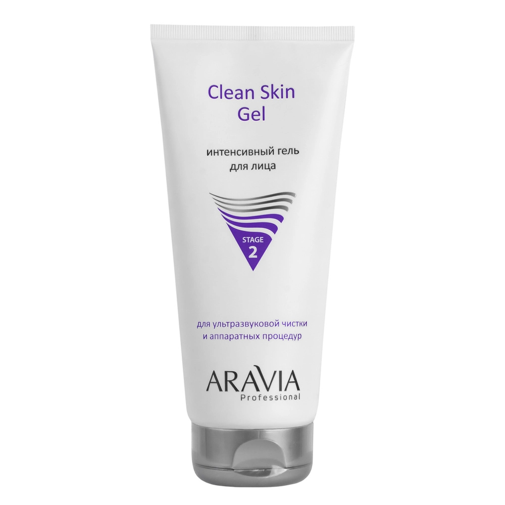 Aravia Professional Интенсивный гель для ультразвуковой чистки лица и аппаратных процедур Clean Skin Gel, 200 мл (Aravia Professional, Уход за лицом)