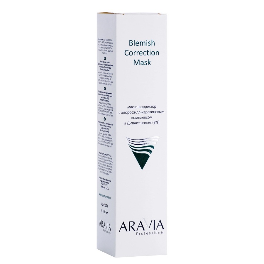 Аравия Профессионал Маска-корректор против несовершенств с хлорофилл-каротиновым комплексом и Д-пантенолом (3%) Blemish Correction Mask, 100 мл (Aravia Professional, Уход за лицом) Аравия Профессионал Маска-корректор против несовершенств с хлорофилл-каротиновым комплексом и Д-пантенолом (3%) Blemish Correction Mask, 100 мл (Aravia Professional, Уход за лицом) фото 3