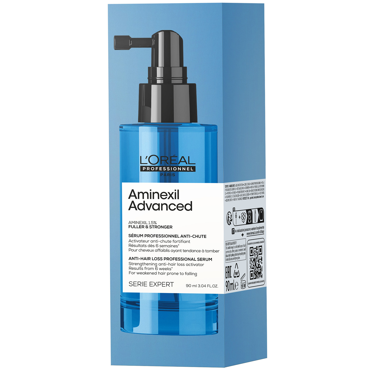 Лореаль Профессионель Сыворотка-активатор Aminexil Advanced для ослабленных волос против выпадения, 90 мл (L'oreal Professionnel, Serie Expert) Лореаль Профессионель Сыворотка-активатор Aminexil Advanced для ослабленных волос против выпадения, 90 мл (L'oreal Professionnel, Serie Expert) фото 2