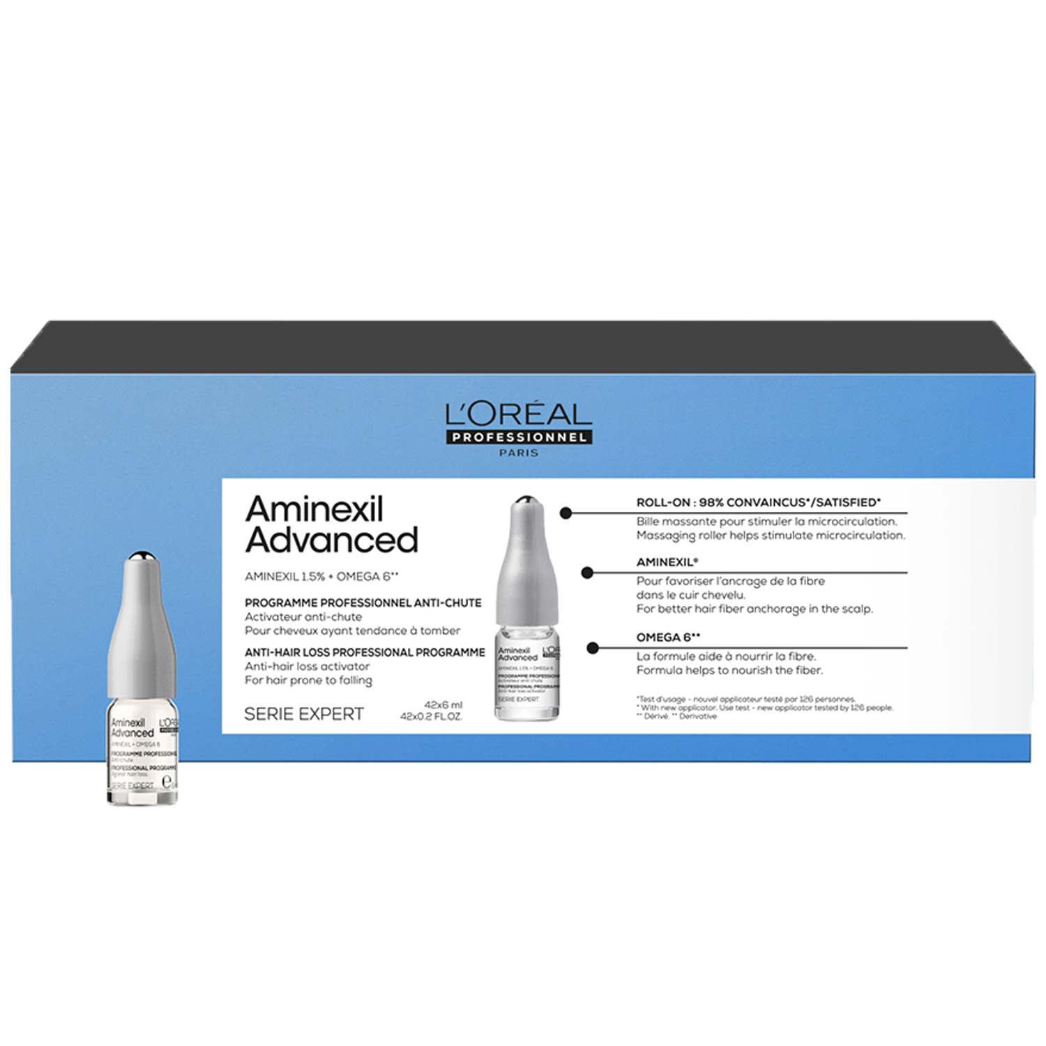 Loreal Professionnel Программа Aminexil Advanced от выпадения волос, 42 ампулы х 6 мл (Loreal Professionnel, Serie Expert)