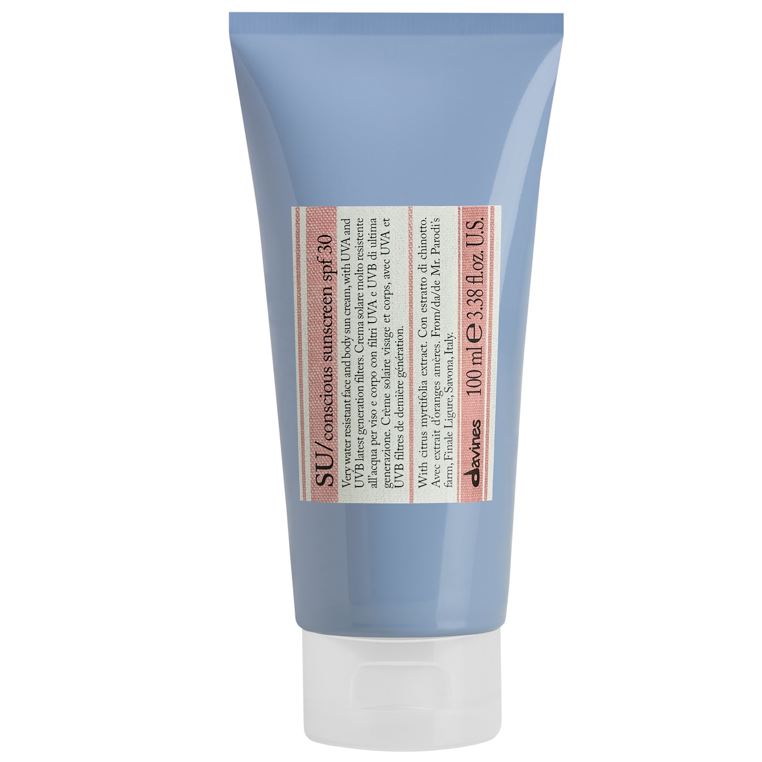 Давинес Солнцезащитный крем Conscious Sunscreen SPF30, 100 мл (Davines, Su) фото 0