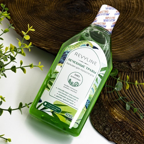  Бальзам для полости рта «Лечебные травы», 400 мл (REVYLINE, Профилактика) фото 1
