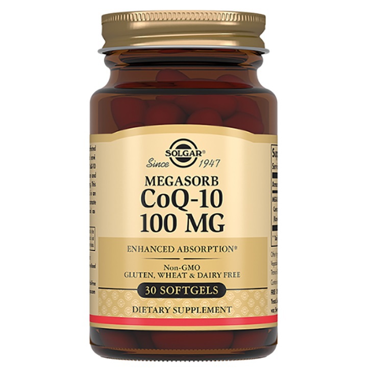 Solgar Коэнзим Megasorb CoQ-10 100 мг, 30 капсул (Solgar, Коэнзим) solgar вегетарианский коэнзим q 10 200 мг 60 растительных капсул