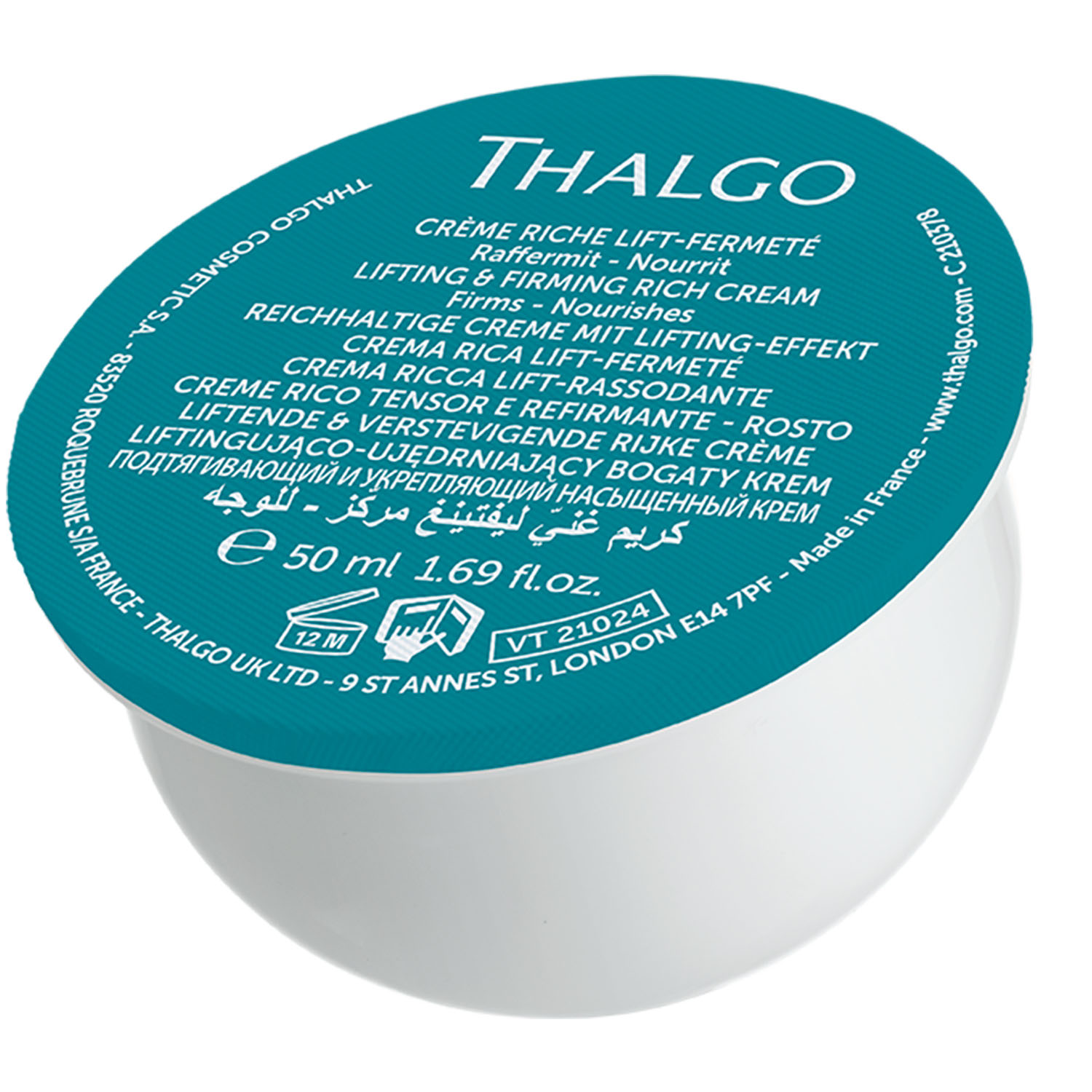 Thalgo Подтягивающий и укрепляющий насыщенный крем, сменный блок 50 мл (Thalgo, Silicium Lift) цена и фото