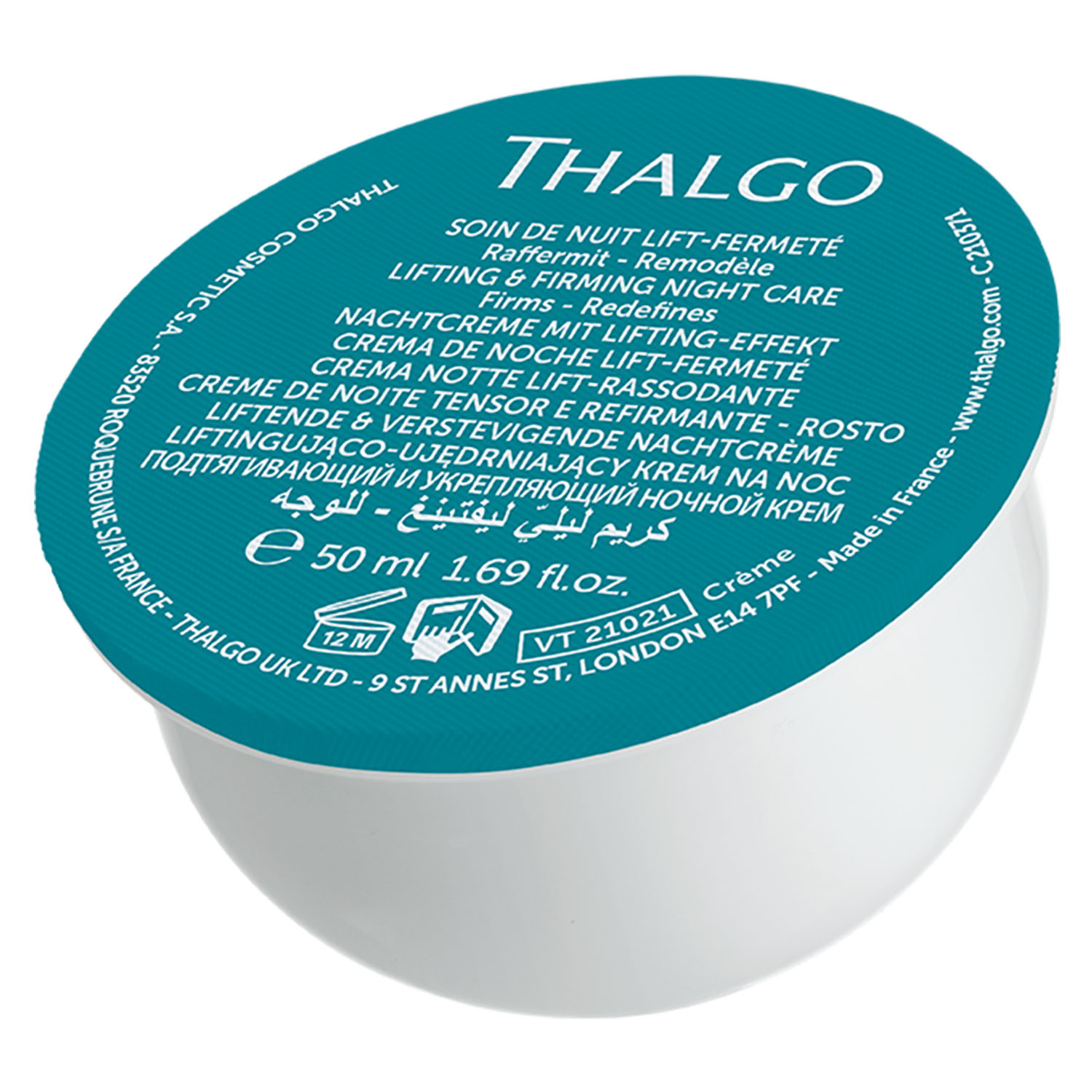 Thalgo Подтягивающий и укрепляющий ночной крем, сменный блок 50 мл (Thalgo, Silicium Lift) цена и фото